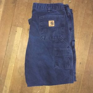 Carhart flannel lined painters paints